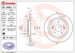 BREMBO Féktárcsa tömör Ø284mm 08. D882.11