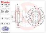 BREMBO féktárcsa perforált Ø288mm 08.7765. 1X