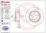BREMBO Féktárcsa tömör Ø296mm 08. A205.11