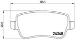 BREMBO fékbetét készlet, tárcsafék P23 102