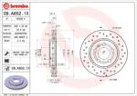 BREMBO féktárcsa perforált/belső hűtéses Ø256mm 09. A652.1X