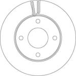 TRW Féktárcsa szellőző Ø257mm DF6417