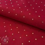  Kordbársony vékony FOIL GOLD Dot red