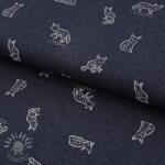  Jersey Hidden foxie indigo melange