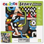Carioca Planse din catifea Van Orton pentru colorat Carioca Velvet, street Panza pictura