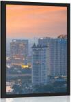 Dovido Poszter kilátás a naplementére, Bangkok városában - 20x30 black