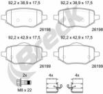 BRECK set placute frana, frana disc BRECK 26198 00 704 00 (26198 00 704 00)