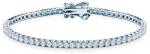 SAVICKI Brățară tennis din argint cu moissanite albe 2, 2 mm 21 cm