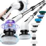 EMC ONSHOP Perie electrică rotativă multifuncțională pentru curățare EMC ONSHOP®, 9 în 1, cu mâner telescopic, fără fir, 25W (ML-59-12)