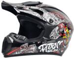 Fixato Casca Moto/Enduro, Interior Confortabil, Ventilatie Multipla, pentru Motociclete, Cross, Enduro, ATV, Dirt Bike, FIXATO, Marime M, Multicolor (enduro-1-desen2-M)