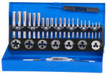 Strend Pro Menetfúró és menetmetsző készlet Strend Pro SX1033, HSS, 33 részes, M3-M12 (STP224038)