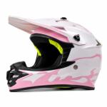 Fixato Casca Moto/Enduro FIXATO, Interior Confortabil, Ventilatie Multipla, pentru Moto, Cross, Enduro, ATV, Dirt Bike, Roz, L 53-54cm (enduro-2-roz-L)