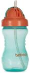 Baboo Cup with Silicone Straw kulacs szívószállal Green, 9m+ 360 ml
