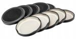 ALTOM 10 darabos 4 akasztós fedő készlet, 66 mm, matt fekete, befőttesüvegekhez, ALTOM (AM013465/ALL)