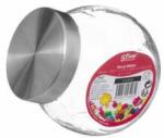 5five Simple Smart Fedővel ellátott tégely, 55 Simply Smart, üveg/rozsdamentes acél, 650ml, átlátszó/ezüst (35790)