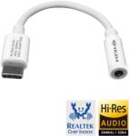Veles-X Hi-Res DAC Audio Adapter - Realtek Chip (384 kHz / 32-bit), USB-C to 3.5 mm Jack White (DACUSB-WH)