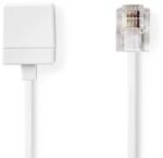 NEDIS Cablaj telefon RJ11 Nedis, 5m, design plat, culoare alba (30045802)