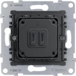 Legrand Priza USB Legrand SEANO CC, 30W, 2 porturi, sistem de montare simplu (50372725)
