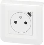 Legrand Priza electrica Legrand Mosaic cu incarcator USB-C, alba, design modern (45983978)