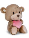 NICI Ursulet de plus NICI 62701, 22cm, culoare maro, cu inima roz (82186832)