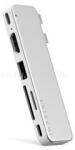 Satechi USB-C Snap Hub (1x HDMI 4K 60Hz, 1x USB-C up to 5 Gbps, 1x USB-A 3.0 up to 5 Gbps, 1xUSB-C PD, 1x microSD/ 1x SD card reader) - Silver (ST-HUSNS) (ST-HUSNS)