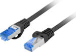 Lanberg Cablu retea Lanberg CAT6a Patch Cable S/FTP 2 m LZSH Black (pcf6a-10cc-0200-bk)