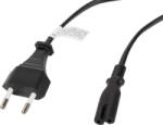 Lanberg Cablu de alimentare TV / radiocasetofon lungime 1.8m Lanberg 40980 Euro CEE 7/16 la IEC 320 C7 2 pini 10A negru (ca-c7ca-10cc-0018-bk)
