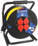 Commel Extensie bobină Commel - N07V3V3-F 3G2.5mm2, 4 shuko, 3500W, 40 m, galben (200-363)