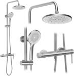 Rea Foss set de duș perete cu duș de ploaie oţel REA-P5646 (REAP5646)