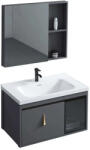 Rea Paris set mobilier de baie 58x46.5x44 cm sub chiuveta pe picioare gri REA-M0002 (REAM0002)