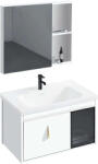 Rea Paris set mobilier de baie 58x46.5x44 cm sub chiuveta pe picioare alb REA-M0001 (REAM0001)