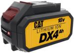 Caterpillar DXB4 Power+ Click Stop akkumulátor 18V 4.0Ah Li-Ion, LED töltöttségjelzővel, CAT 18V szerszámokhoz (DXB4) - pepita