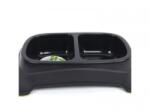 Mpets Bol Dublu pentru Mancare Caini Eco Double Bowl, Negru, 2 x 950 ml (CTV-MPT531)