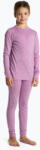 WOOLCANO Gyermek termikus fehérnemű szett WOOLCANO Merino 100% SET0683 lila