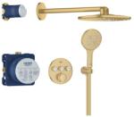 GROHE Grohtherm SmartControl termosztátos zuhanyrendszer Rainshower SmartActive 310 fejzuhannyal, Brushed Cool Sunrise (GR-34863GN0)