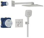 GROHE Grohtherm SmartControl falsík alatt zuhanyrendszer Rainshower SmartActive 310 Cube fejzuhannyal, Supersteel (GR-34864DC0)