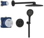 GROHE Grohtherm SmartControl rejtett zuhanyrendszer Rainshower SmartActive 310 fejzuhannyal, Phantom Black (GR-34863KF0)