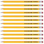 Officer Products Donau 7386001PL-99 HB Fagrafit Ceruza Radírral, Sárga, 0, 7 mm, 12 db-os Csomag, Nem Mérgező (7386001PL-99)