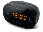 Muse M-150-CR PLL FM Rádióébresztő Óra Fekete - Dupla Ébresztő, Szundi Funkció, Halványítható LED Kijelző, 20 Memóriahely (M-150-CR)