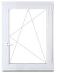  Delta W5K BNY műanyag ablak jobb 1, 0 üveggel 60x120 cm (99438)