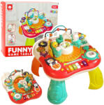 LEAN Toys Interaktív zenei tanulóasztal piros színben (22656)