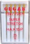 Organ Ace super stretch finete 75 - 5 buc cap colorat Organ Needles (55435075C) - cusutsibrodat