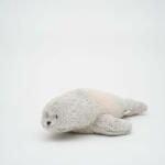Moonie 2.0 the Organic Humming Seal - dallammal és lámpával, alvástámogató éjjeli fény, fóka - szürke