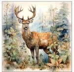  Szalvéta 25x25cm 20db/csomag Deer in the woods/Szarvas a fák között (AMB.12520865)