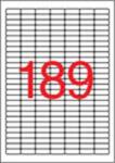 APLI Etikett, univerzális, 25, 4x10 mm, kerekített sarkú, APLI, 3780 etikett/csomag (20 lap) (LCA11706)
