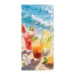  Prosop de plaja XL cu uscare rapida COLD DRINKS colorat 100 x 180 cm, 100% microfibra Prosop