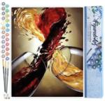  Festmény számok szerint Figured’Art Wine Mix 40x50 cm festék keret Diy (3760329692801)