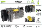 VALEO Compresor, climatizare VALEO RE-GEN REMANUFACTURED 690691 (690691)