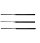 DEPOX Pachet trei sabii de vanatoare, Shaolin Master, model baston, 87 cm, negru, teaca inclusa (2611)