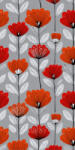 Takoy Panou pentru coaserea unui prosop de baie cu uscare rapidă 80x160 red flowers 2